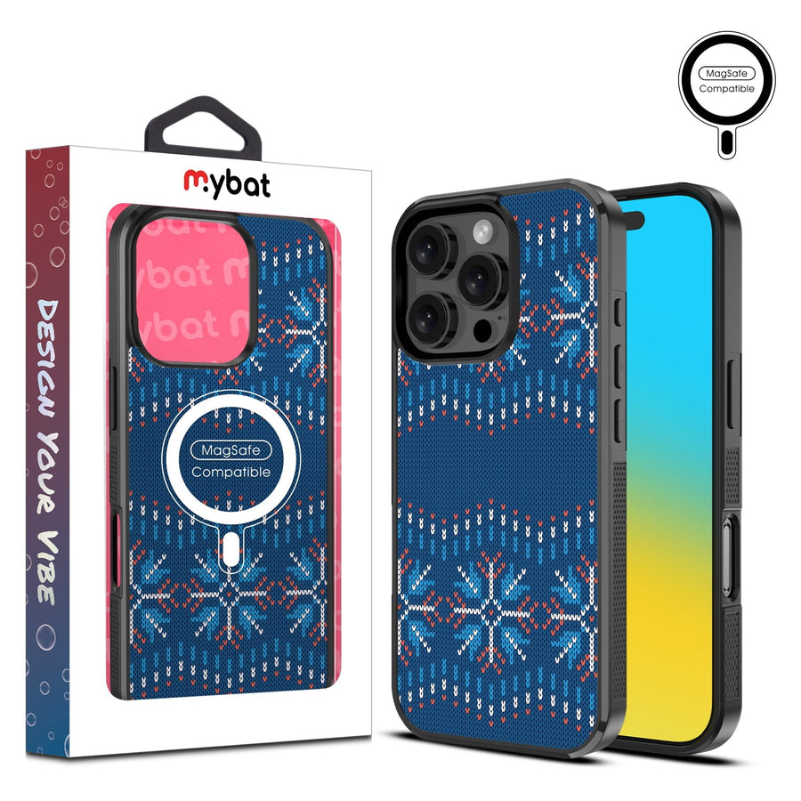 MyBat Design Lab Series MagSafe Case for Apple iPhone 16 Pro - Nordic Holiday Knit