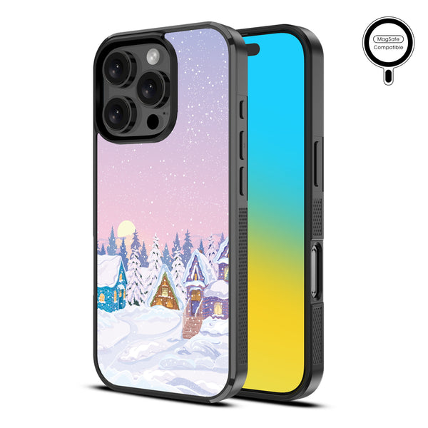 MyBat Design Lab Series MagSafe Case for Apple iPhone 16 Pro - Snow Globe Village - MIP16PCSLESMSM304-2.jpg