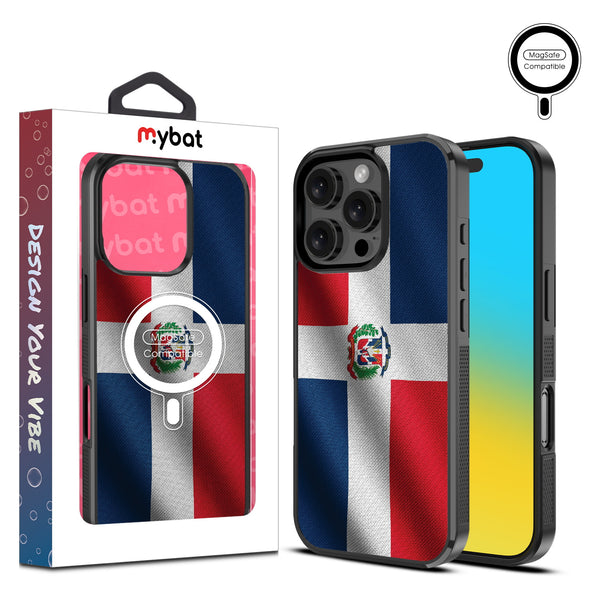 MyBat Design Lab Series MagSafe Case for Apple iPhone 16 Pro - Dominican Republic Flag - MIP16PCSLESMSM307-1.jpg