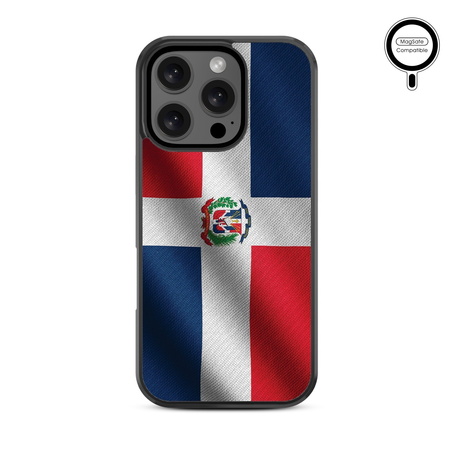MyBat Design Lab Series MagSafe Case for Apple iPhone 16 Pro - Dominican Republic Flag