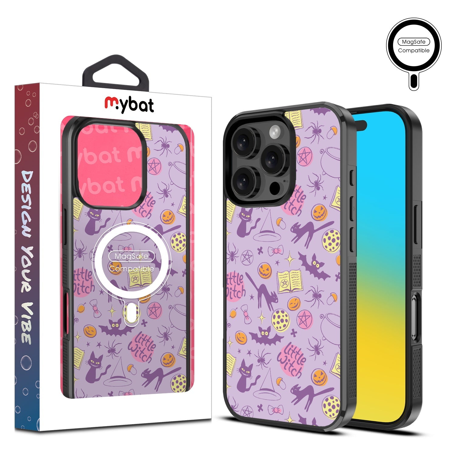 MyBat Design Lab Series MagSafe Case for Apple iPhone 16 Pro - Little Witch