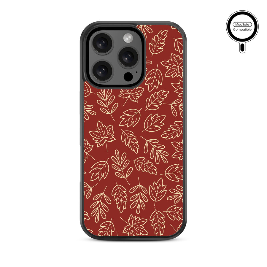MyBat Design Lab Series MagSafe Case for Apple iPhone 16 Pro - Leaf Lines - MIP16PCSLESMSM429-3.jpg