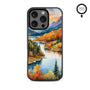 MyBat Design Lab Series MagSafe Case for Apple iPhone 16 Pro - Impressionist Foliage - MIP16PCSLESMSM452-3.jpg