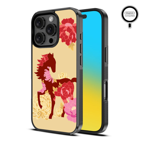 MyBat Design Lab Series MagSafe Case for Apple iPhone 16 Pro - Peony Pedigree - MIP16PCSLESMSM464-2.jpg