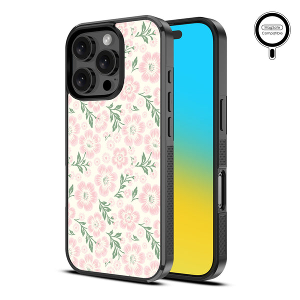 MyBat Design Lab Series MagSafe Case for Apple iPhone 16 Pro - Pink Posies - MIP16PCSLESMSM473-2.jpg