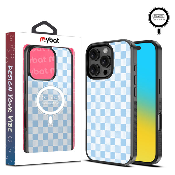 MyBat Design Lab Series MagSafe Case for Apple iPhone 16 Pro - Sky Blue Check - MIP16PCSLESMSM478-1.jpg