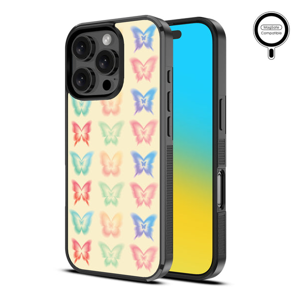 MyBat Design Lab Series MagSafe Case for Apple iPhone 16 Pro - Technicolor Butterflies - MIP16PCSLESMSM487-2.jpg