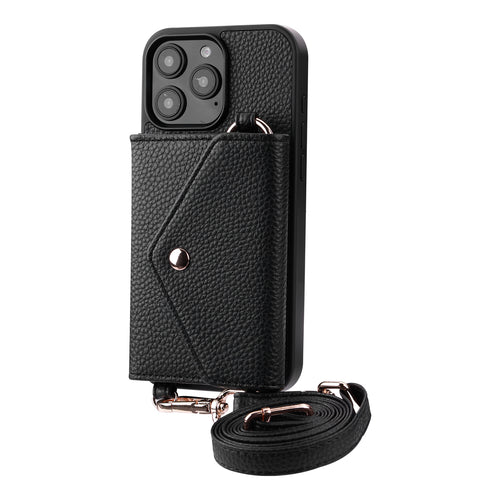 MyBat Posh Crossbody Wallet Case for Apple iPhone 16 Pro - Black - MIP16PCSLESS371-2.jpg