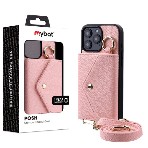 MyBat Posh Crossbody Wallet Case for Apple iPhone 16 Pro - Pink - MIP16PCSLESS372-1.jpg