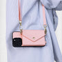 MyBat Posh Crossbody Wallet Case for Apple iPhone 16 Pro - Pink - MIP16PCSLESS372-3.jpg