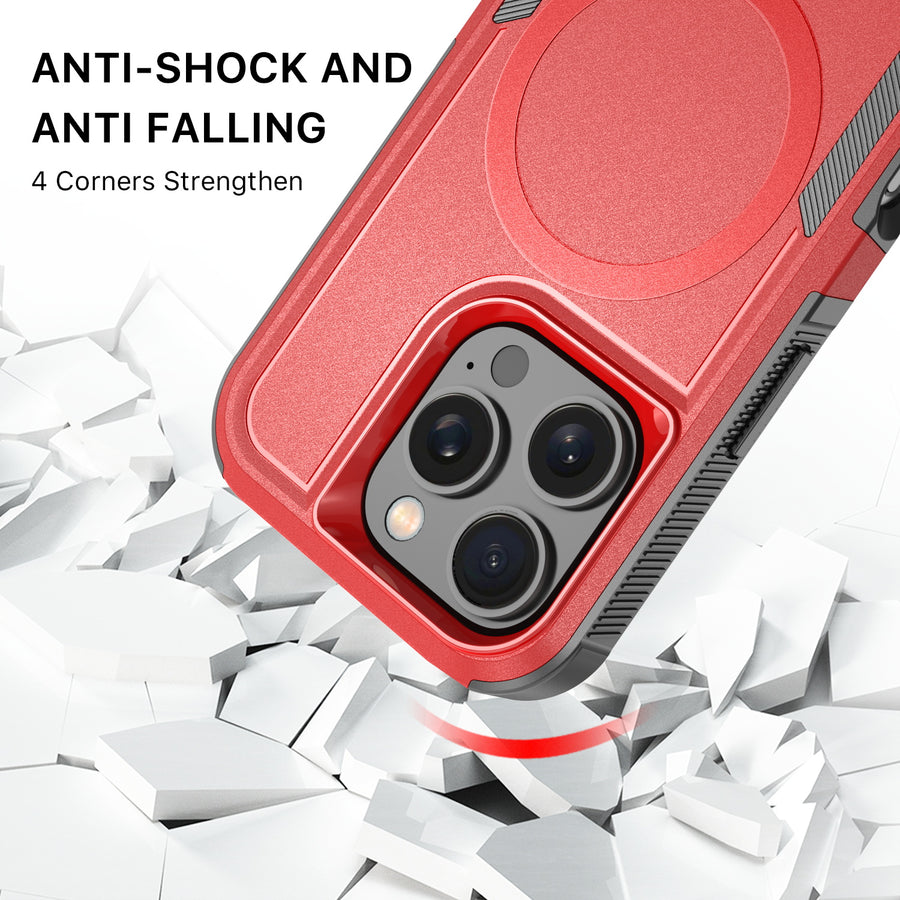 MyBat Fortress Series MagSafe Case for Apple iPhone 16 Pro - Red - MIP16PCSRSKMS302-3.jpg