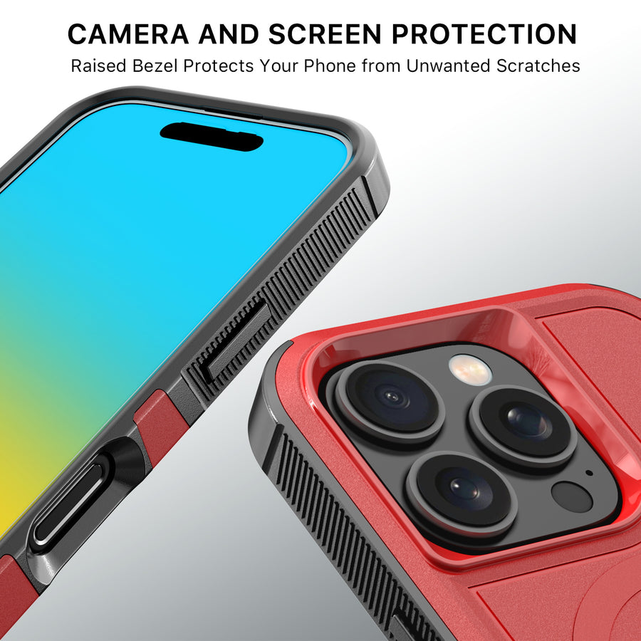 MyBat Fortress Series MagSafe Case for Apple iPhone 16 Pro - Red - MIP16PCSRSKMS302-4.jpg