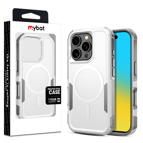 MyBat Fortress Series MagSafe Case for Apple iPhone 16 Pro - White - MIP16PCSRSKMS304-1.jpg
