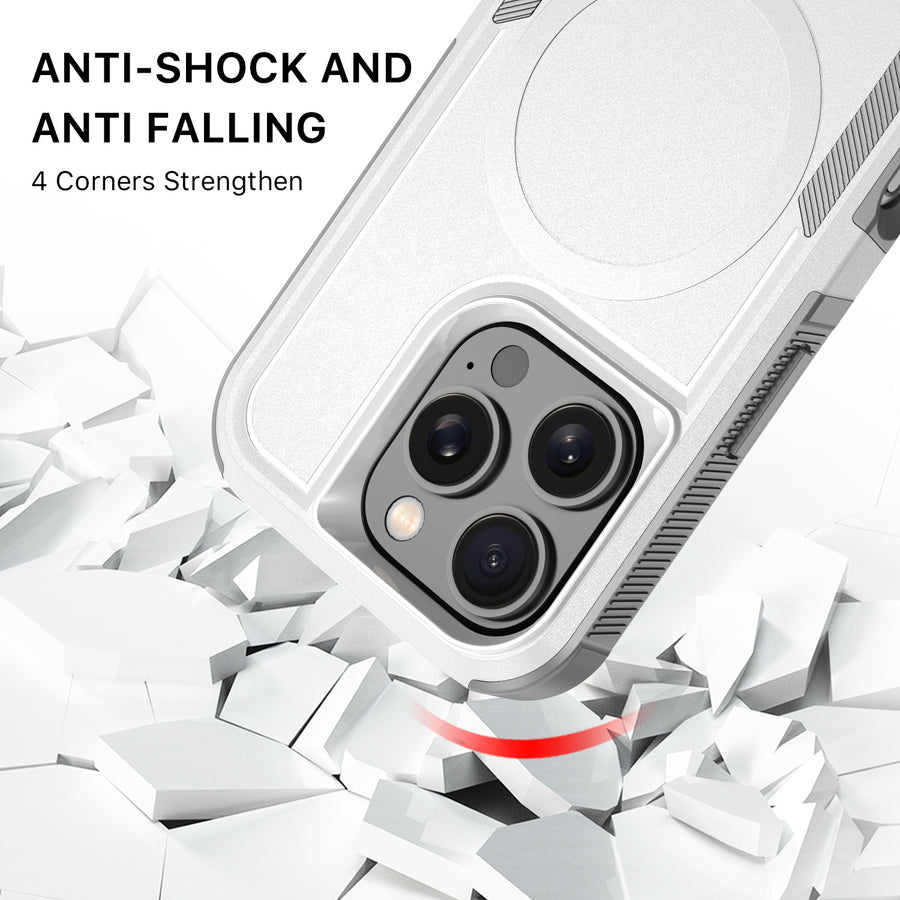 MyBat Fortress Series MagSafe Case for Apple iPhone 16 Pro - White - MIP16PCSRSKMS304-3.jpg