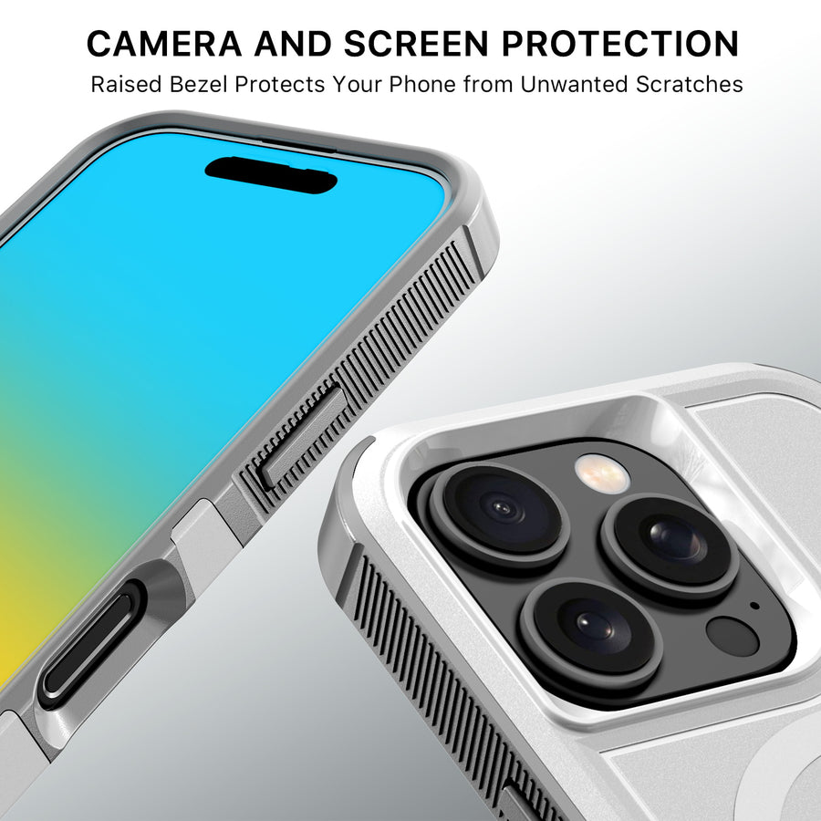 MyBat Fortress Series MagSafe Case for Apple iPhone 16 Pro - White - MIP16PCSRSKMS304-4.jpg
