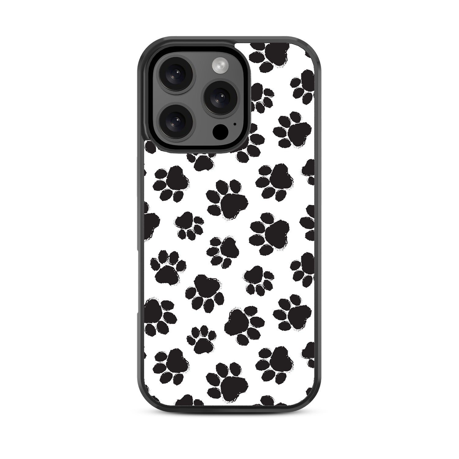 MyBat Design Lab Series Case for Apple iPhone 16 Pro Max - Black Paw Prints