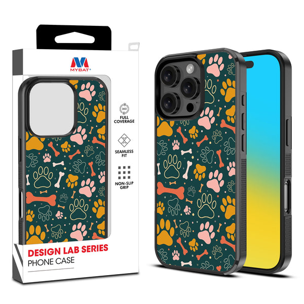 MyBat Design Lab Series Case for Apple iPhone 16 Pro Max - Paw Prints & Bones - MIP16PMCSLESM003-1.jpg