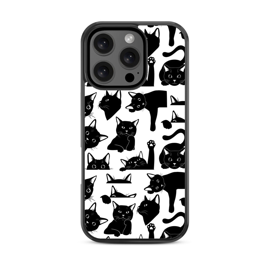 MyBat Design Lab Series Case for Apple iPhone 16 Pro Max - Black Cats - MIP16PMCSLESM017-3.jpg