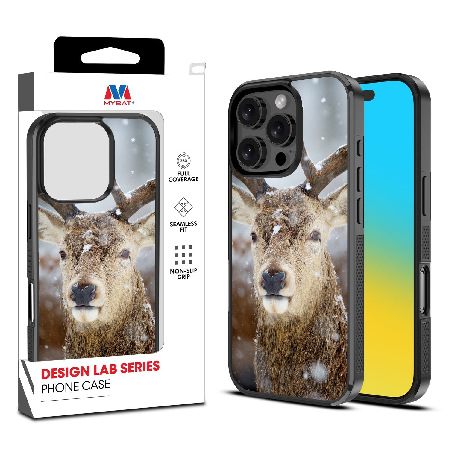 MyBat Design Lab Series Case for Apple iPhone 16 Pro Max - Deer in Winter