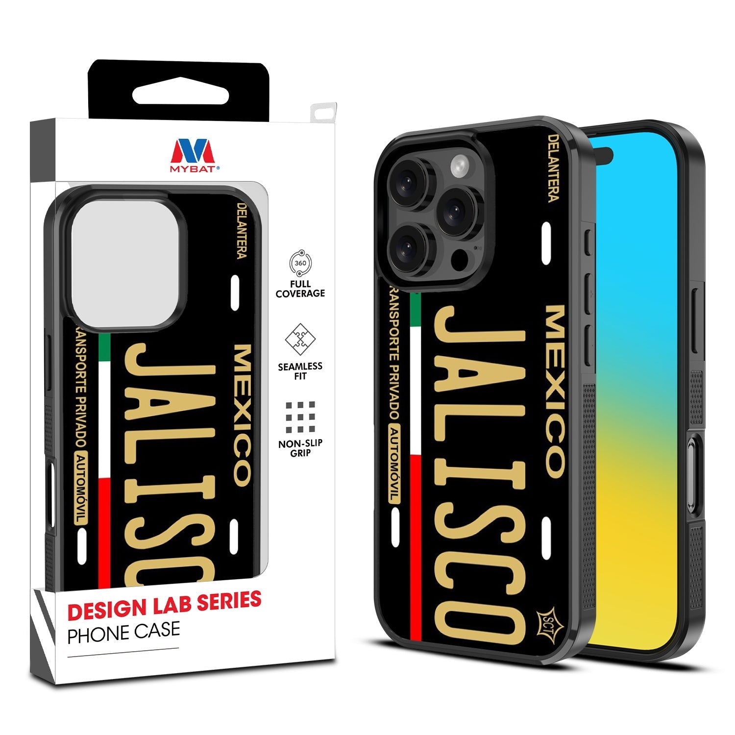 MyBat Design Lab Series Case for Apple iPhone 16 Pro Max - Jalisco Black