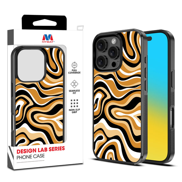 MyBat Design Lab Series Case for Apple iPhone 16 Pro Max - Groovy Golden Swirls - MIP16PMCSLESM093-1.jpg