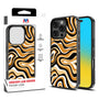 MyBat Design Lab Series Case for Apple iPhone 16 Pro Max - Groovy Golden Swirls