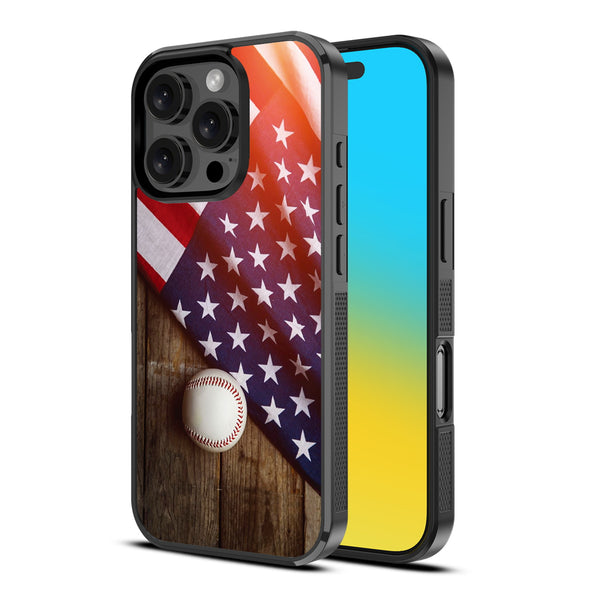 MyBat Design Lab Series Case for Apple iPhone 16 Pro Max - Patriotic Pitch - MIP16PMCSLESM172-2.jpg