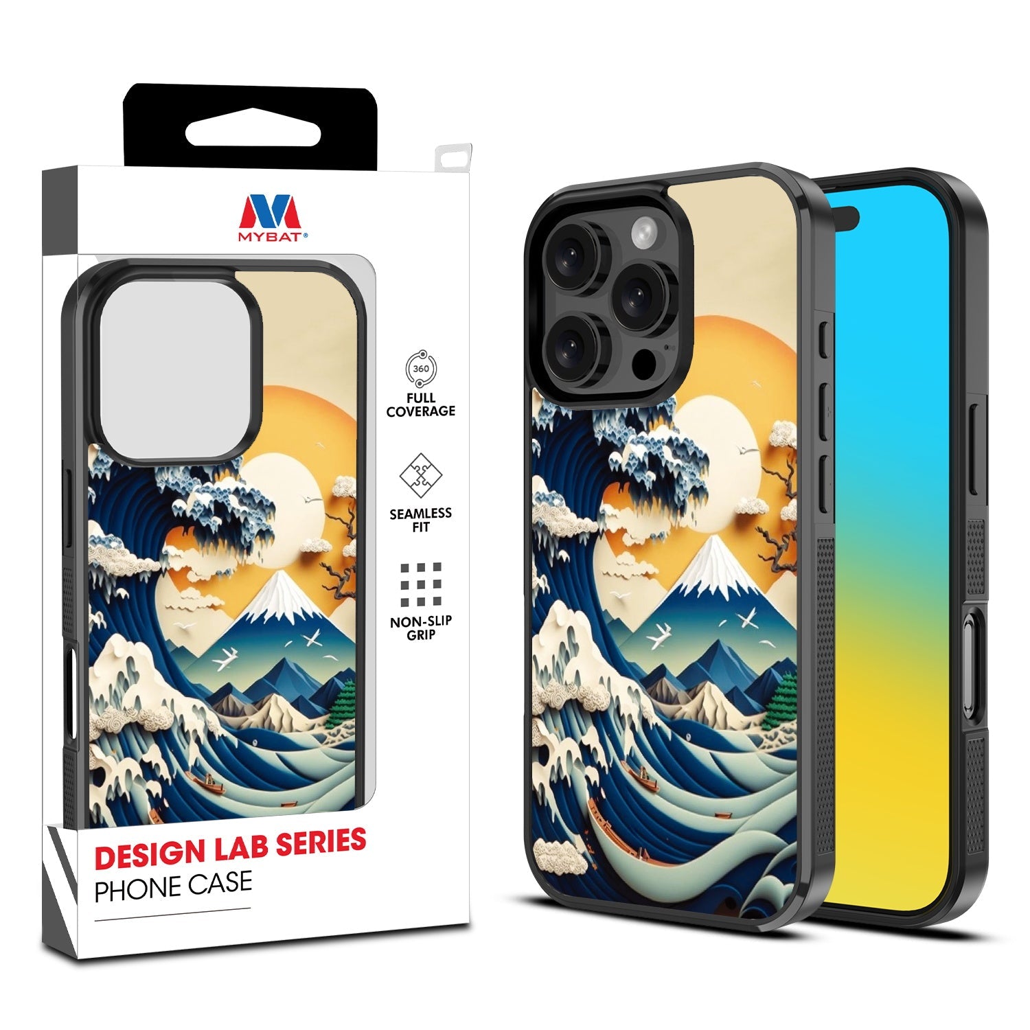 MyBat Design Lab Series Case for Apple iPhone 16 Pro Max - The Great Wave