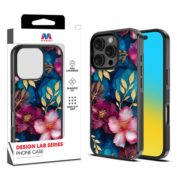MyBat Design Lab Series Case for Apple iPhone 16 Pro Max - Gilded Petals - MIP16PMCSLESM188-1.jpg