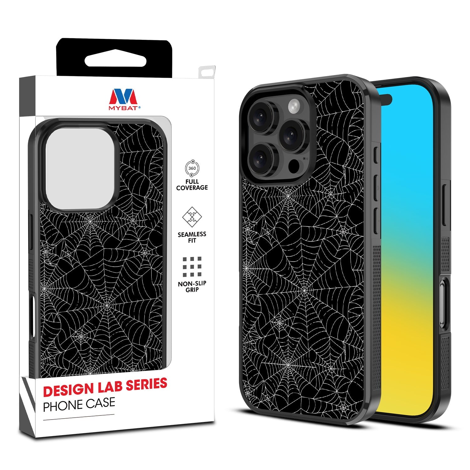 MyBat Design Lab Series Case for Apple iPhone 16 Pro Max - Spider Web