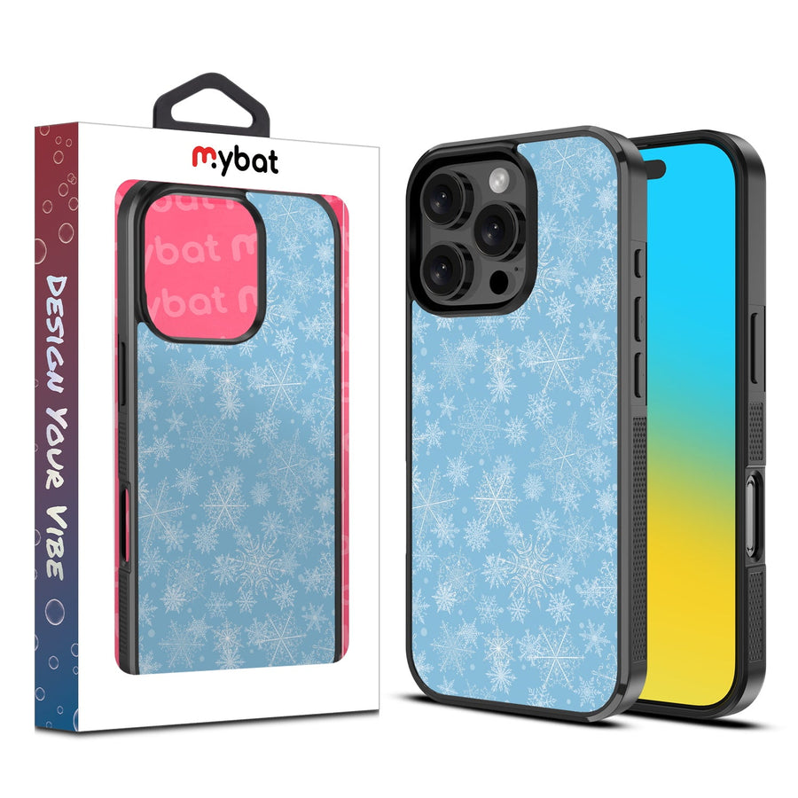 MyBat Design Lab Series Case for Apple iPhone 16 Pro Max - Blue Snowflakes