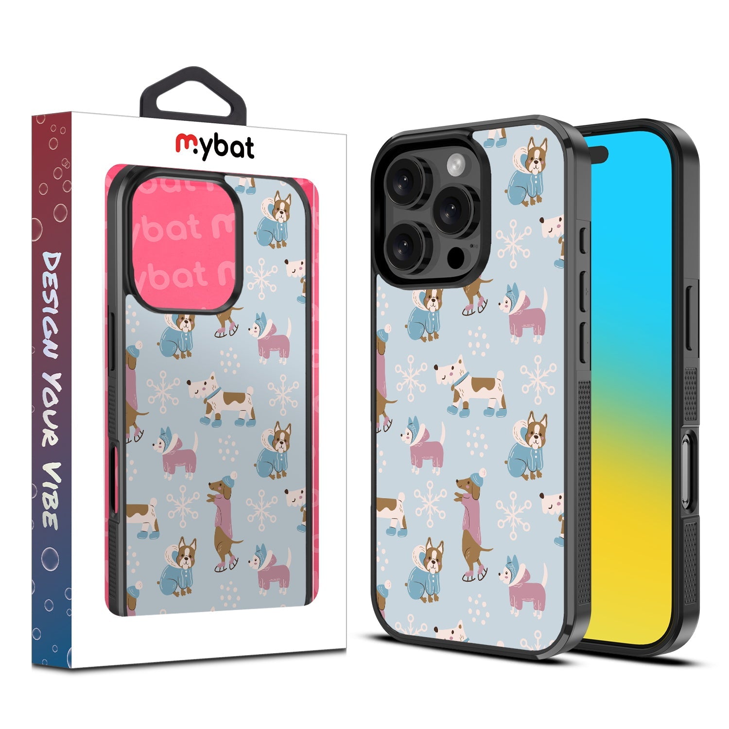 MyBat Design Lab Series Case for Apple iPhone 16 Pro Max - Puppy Snow Play