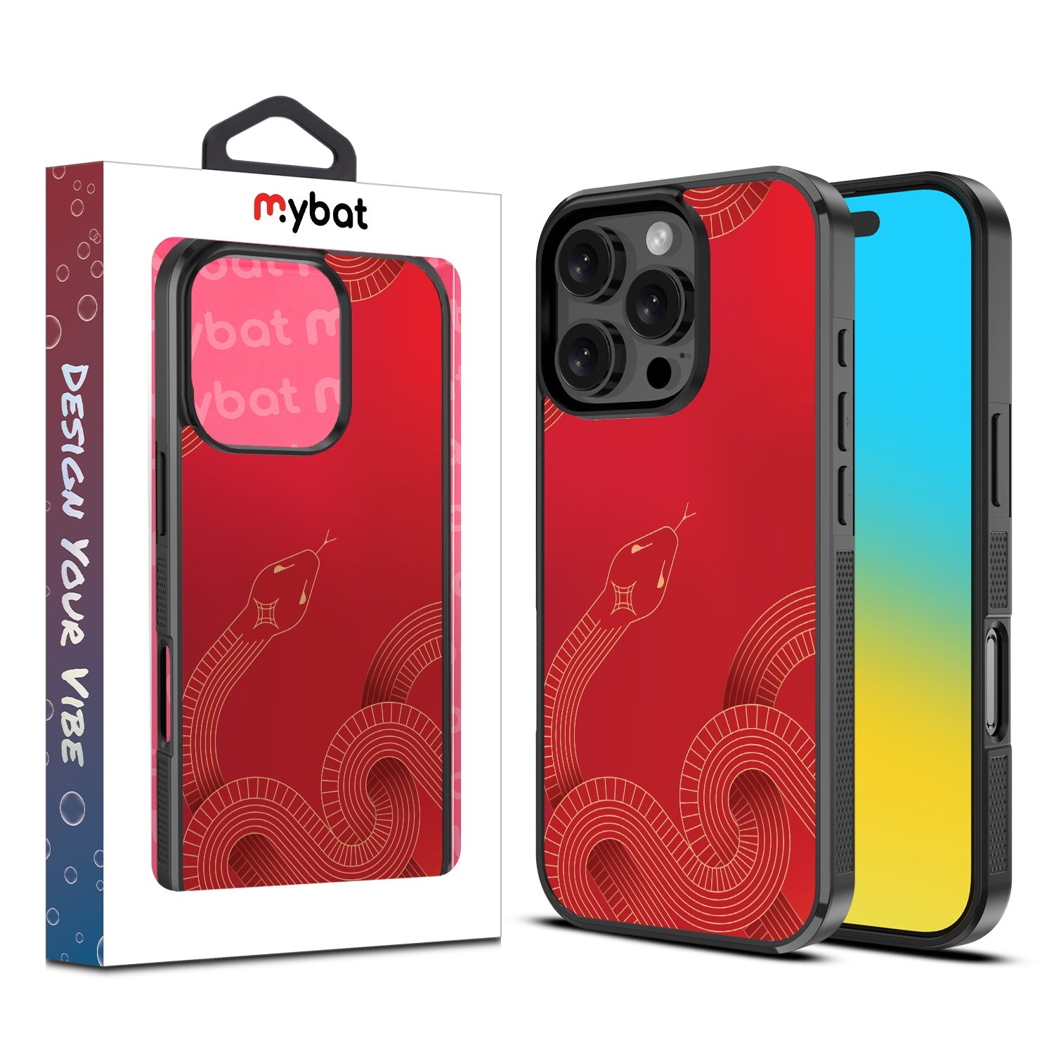MyBat Design Lab Series Case for Apple iPhone 16 Pro Max - Slithering into a New Year