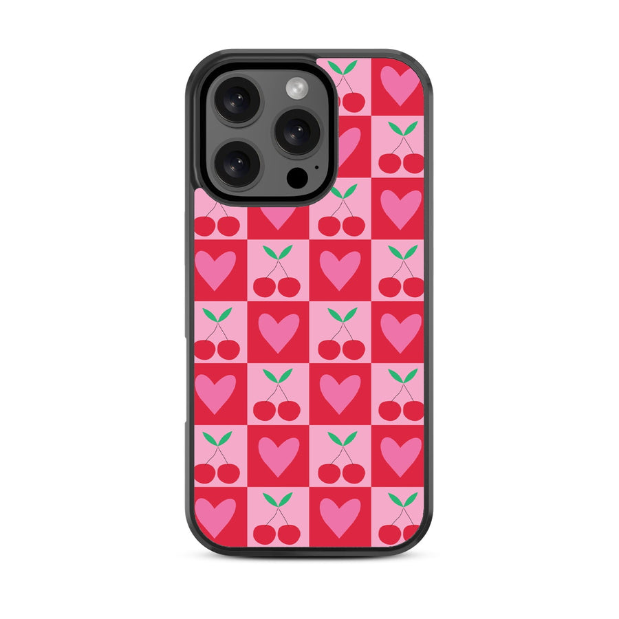MyBat Design Lab Series Case for Apple iPhone 16 Pro Max - Cherry Hearts