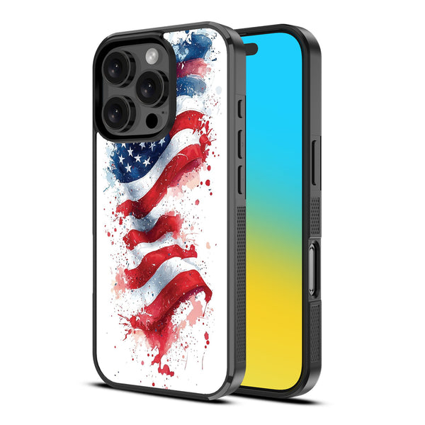 MyBat Design Lab Series Case for Apple iPhone 16 Pro Max - Patriotic Flag Painiting - MIP16PMCSLESM346-2.jpg