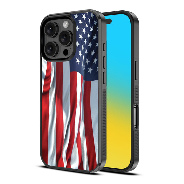 MyBat Design Lab Series Case for Apple iPhone 16 Pro Max - Waving USA FLag - MIP16PMCSLESM367-2.jpg