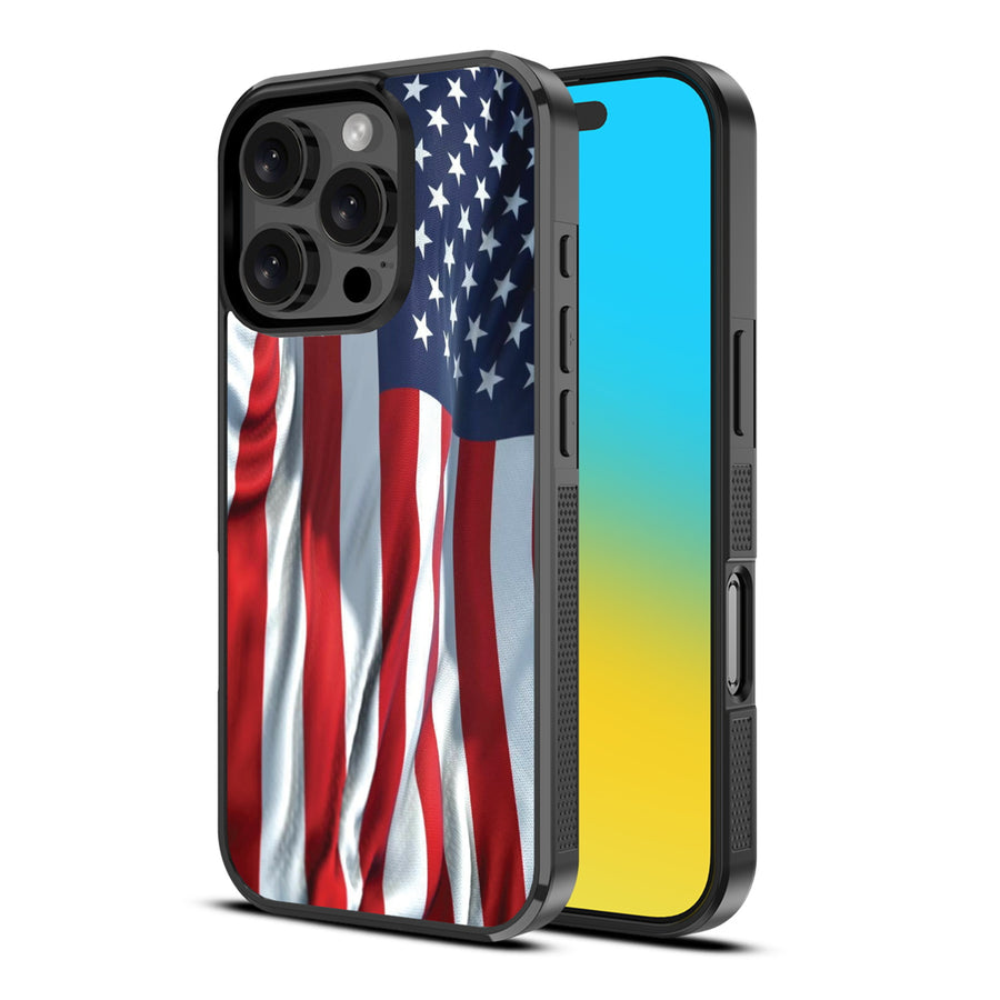 MyBat Design Lab Series Case for Apple iPhone 16 Pro Max - Waving USA FLag - MIP16PMCSLESM367-2.jpg