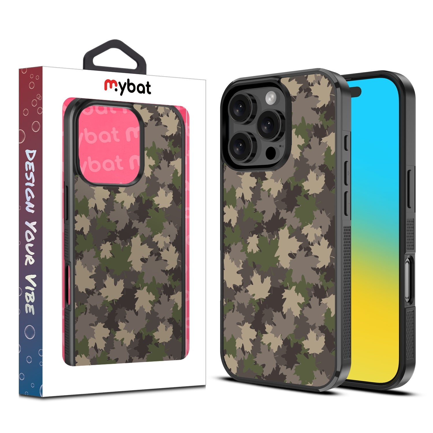 MyBat Design Lab Series Case for Apple iPhone 16 Pro Max - Leaf Camo