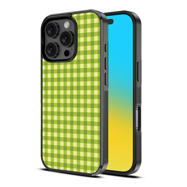 MyBat Design Lab Series Case for Apple iPhone 16 Pro Max - Green Gingham - MIP16PMCSLESM476-2.jpg