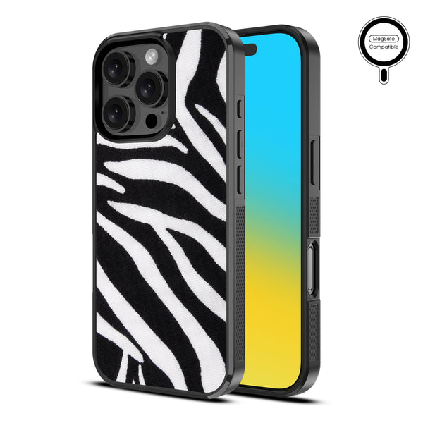 MyBat Design Lab Series MagSafe Case for Apple iPhone 16 Pro Max - Zebra Print - MIP16PMCSLESMSM009-2.jpg