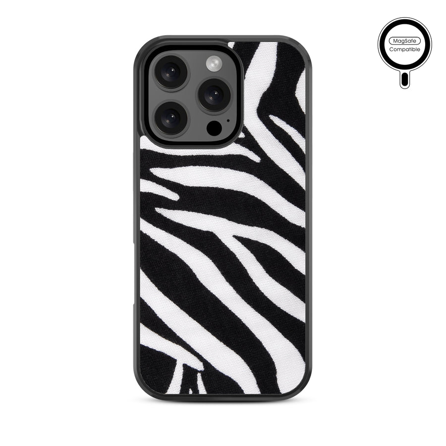 MyBat Design Lab Series MagSafe Case for Apple iPhone 16 Pro Max - Zebra Print - MIP16PMCSLESMSM009-3.jpg
