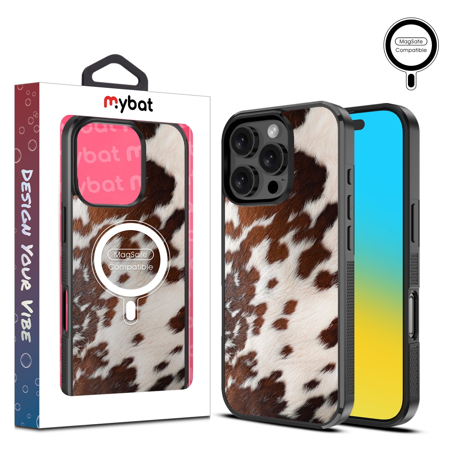 MyBat Design Lab Series MagSafe Case for Apple iPhone 16 Pro Max - Cow Fur