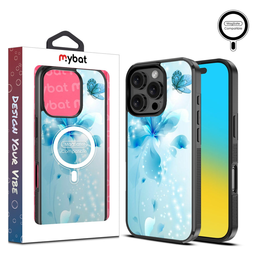 MyBat Design Lab Series MagSafe Case for Apple iPhone 16 Pro Max - Butterfly & Flowers