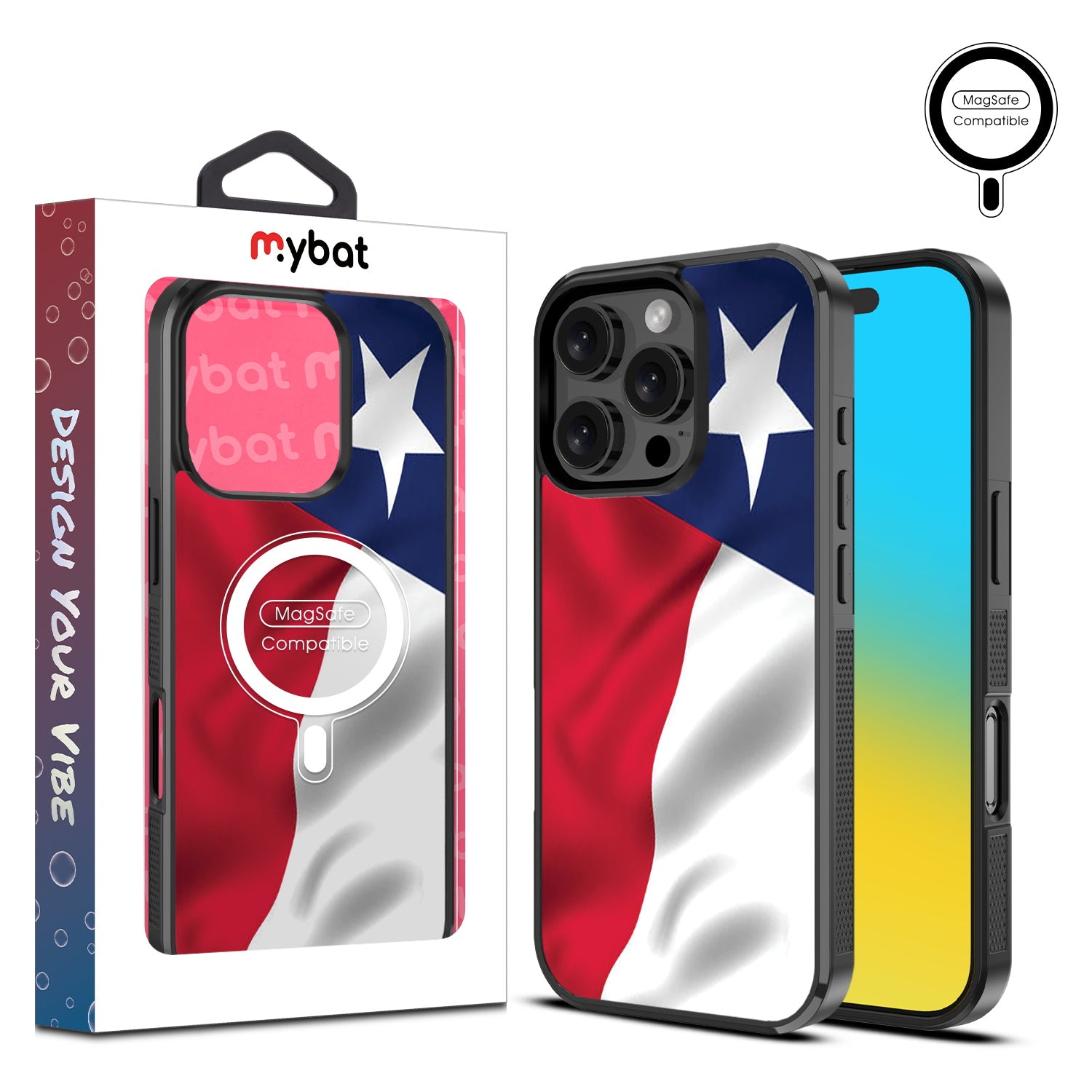 MyBat Design Lab Series MagSafe Case for Apple iPhone 16 Pro Max - Texas State Flag