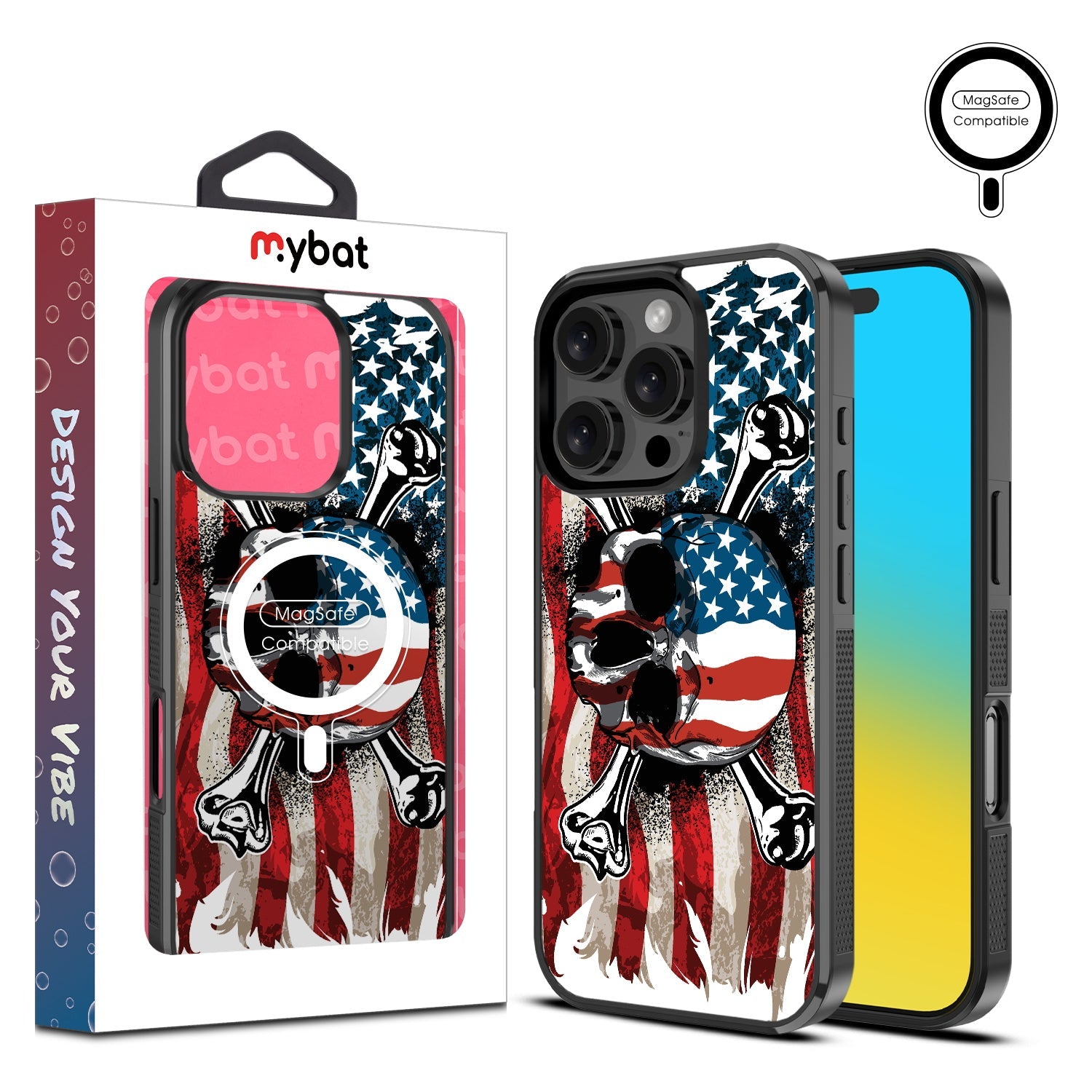 MyBat Design Lab Series MagSafe Case for Apple iPhone 16 Pro Max - Land of the Free