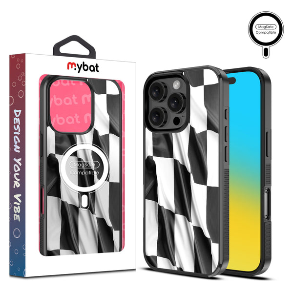 MyBat Design Lab Series MagSafe Case for Apple iPhone 16 Pro Max - Racing Flag - MIP16PMCSLESMSM040-1.jpg