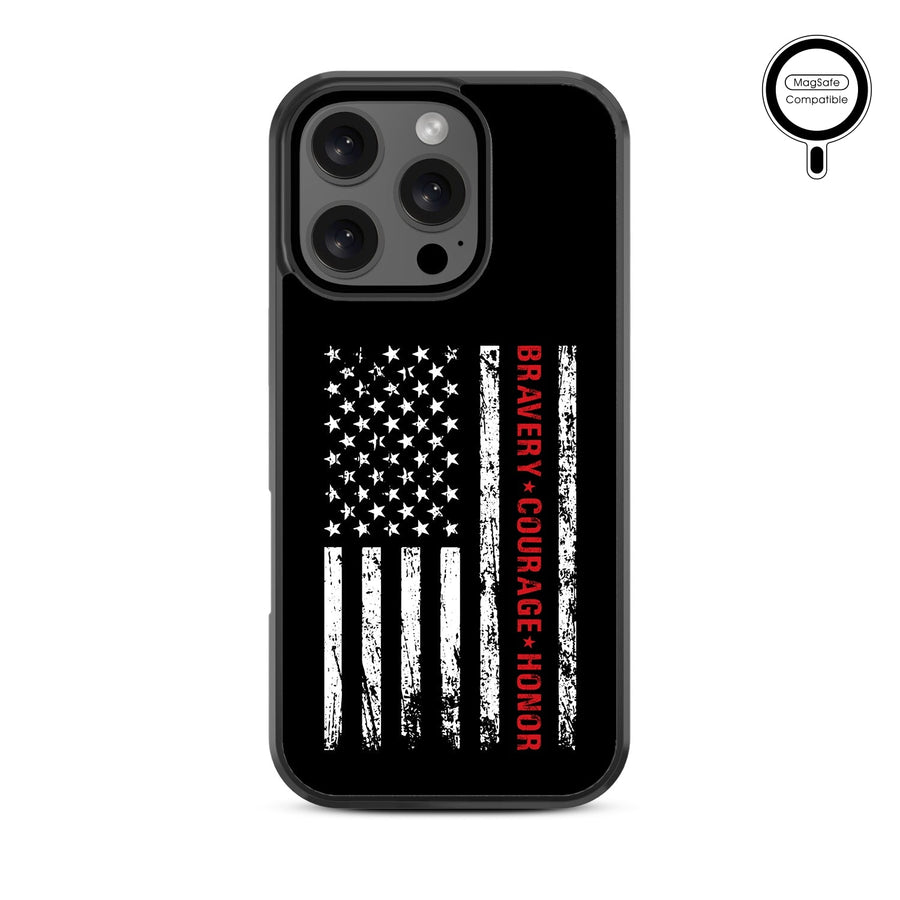 MyBat Design Lab Series MagSafe Case for Apple iPhone 16 Pro Max - Firefighter Flag