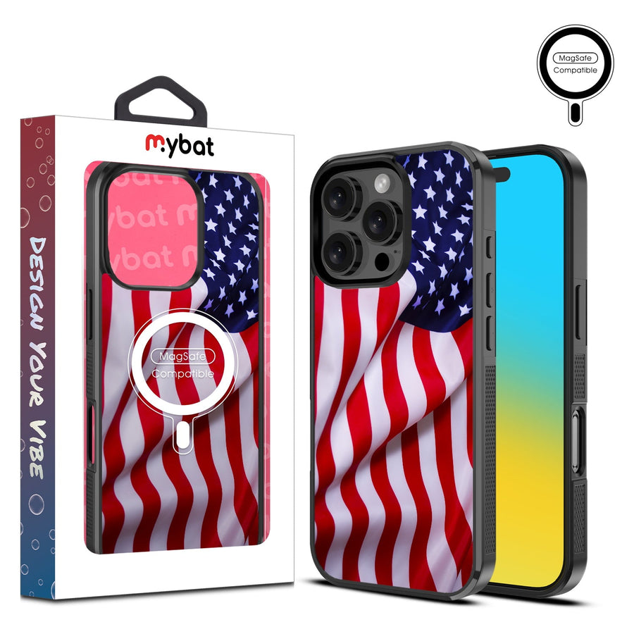 MyBat Design Lab Series MagSafe Case for Apple iPhone 16 Pro Max - Stars & Stripes