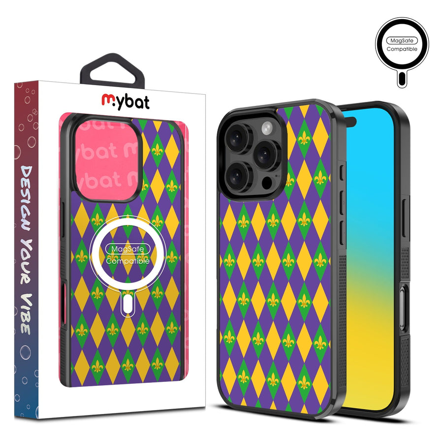 MyBat Design Lab Series MagSafe Case for Apple iPhone 16 Pro Max - Mardi Gras