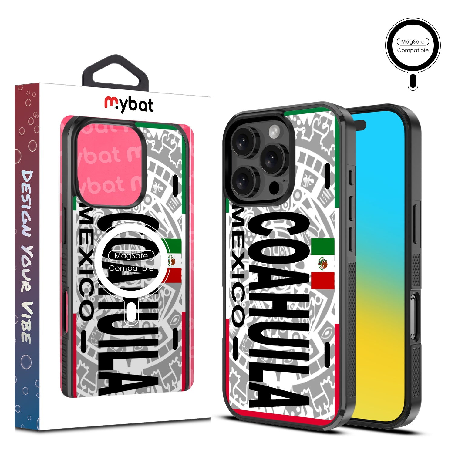 MyBat Design Lab Series MagSafe Case for Apple iPhone 16 Pro Max - Coahuila Azteca